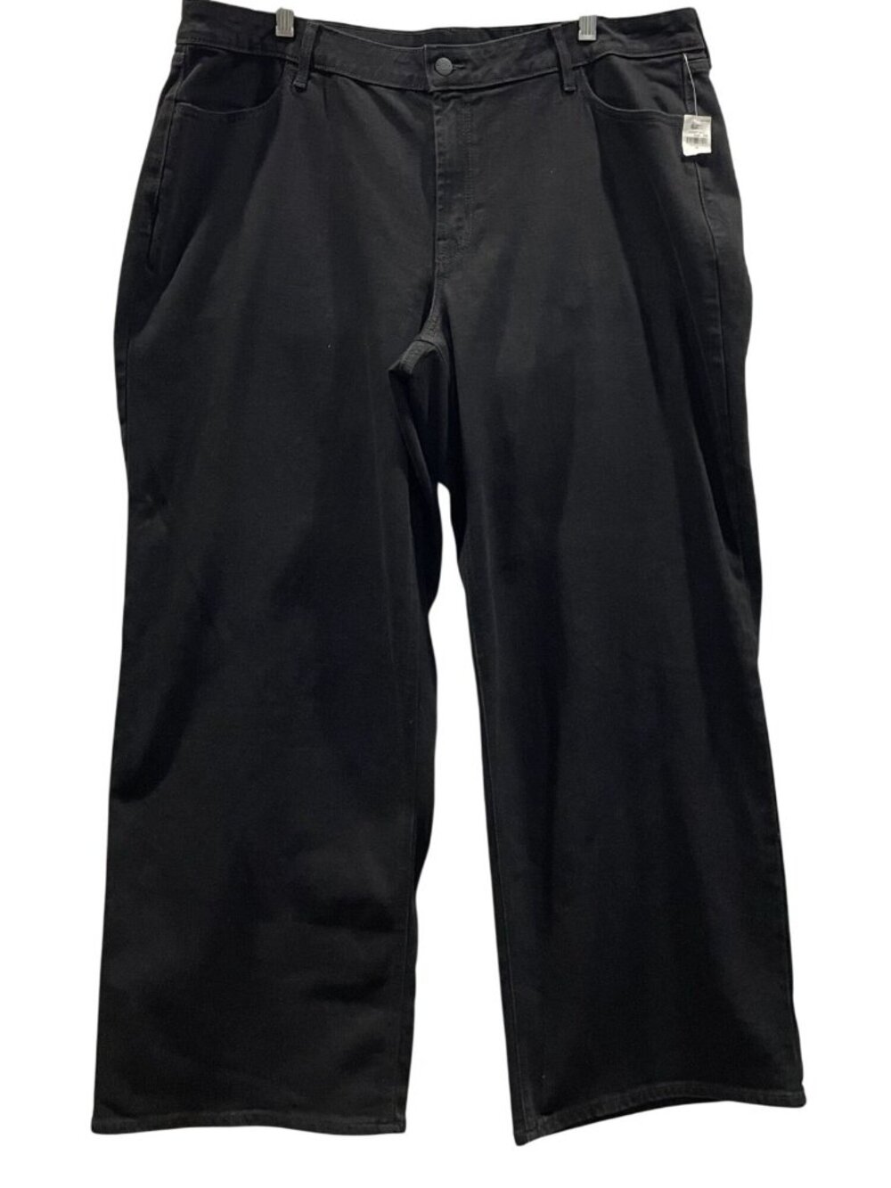 Old Navy High Rise Wow Wide Leg Jeans 20 Black Western Whimsygoth Grunge Casual